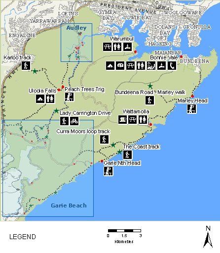 Royal National Park Walks Map Royal National Park Photography Location Guide - Freephotoguides.com